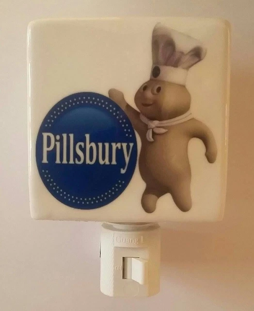 Super Nice Pillsbury Doughboy Porcelain Night Light # 3