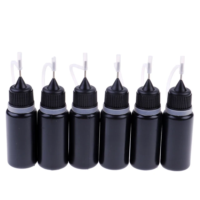 1/5Pc reuse plastic craft tool diy glue applicator needle squeeze bottle paperLN