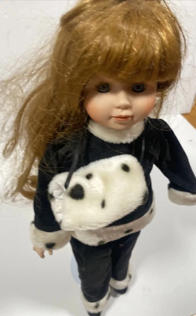 The Heritage Collection "Danielle" Dalmation Doll And Dog porcelain) Incomplete 3