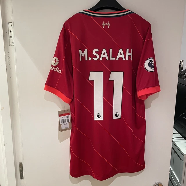 LIVERPOOL FC 2021/22 home football shirt Mo Salah 11 size L BNWT £55.00 ...