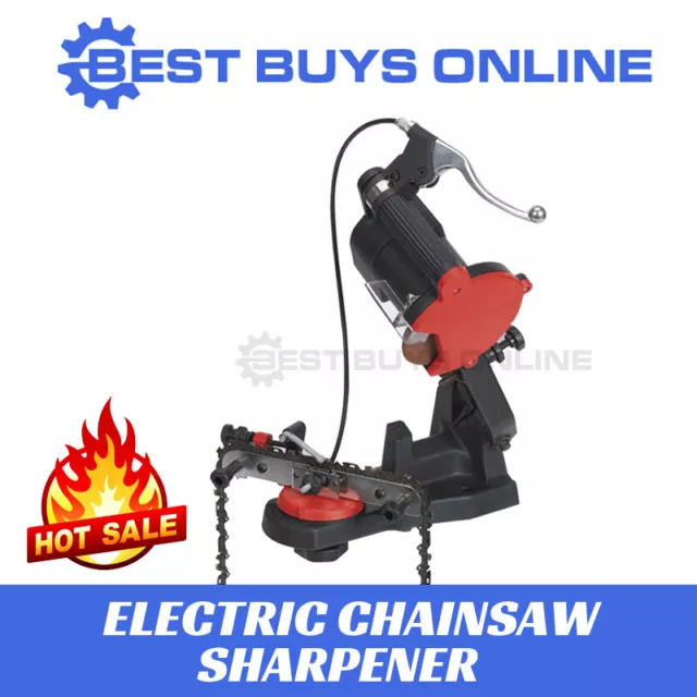 Chainsaw Sharpener Electric with hand brake, bench mounted