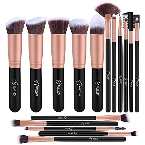 Pennelli Make Up BESTOPE Pro Pennelli per il Trucco Set di 16 Pennelli per il...