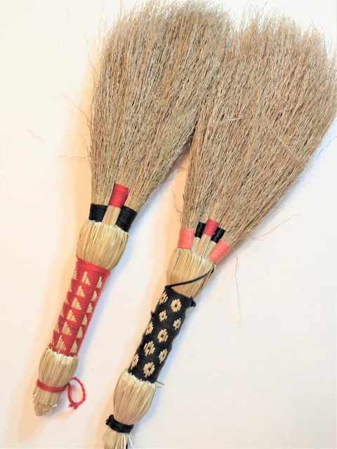 Xmas Gift! homemade craft Bangladesh broom pair of two #2