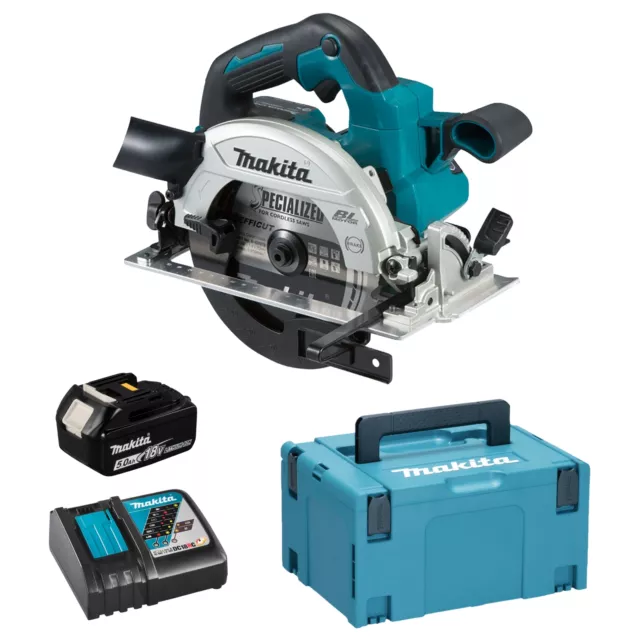 MAKITA DHS660ZJ Sierra Circular Pila 165mm 18V LXT Brushless 1x5, 0AH Makpac