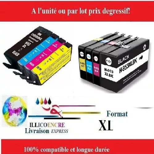 903 953 XL Cartouches compatibles HP Officejet Pro 6950 6960 6962 6963 7740 8210