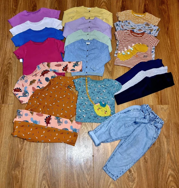 #6 Large Bundle Of Girls All Next Clothes Age 2-3 Years Dinosaur
