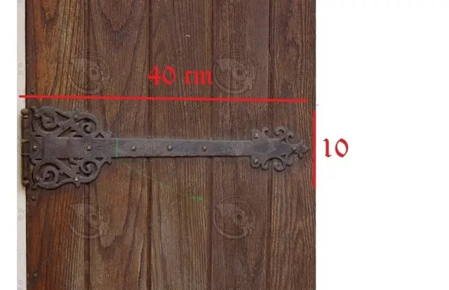 Vintage Door Iron Cast Rustic Hinges Antique Barn Old Steeple Hinge Strap 2