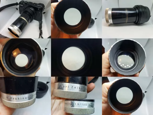 Carl  Zeiss Jena Prokinar 105mm f1.9 Projection Lens + Adapter for Fuji GFX 50R,