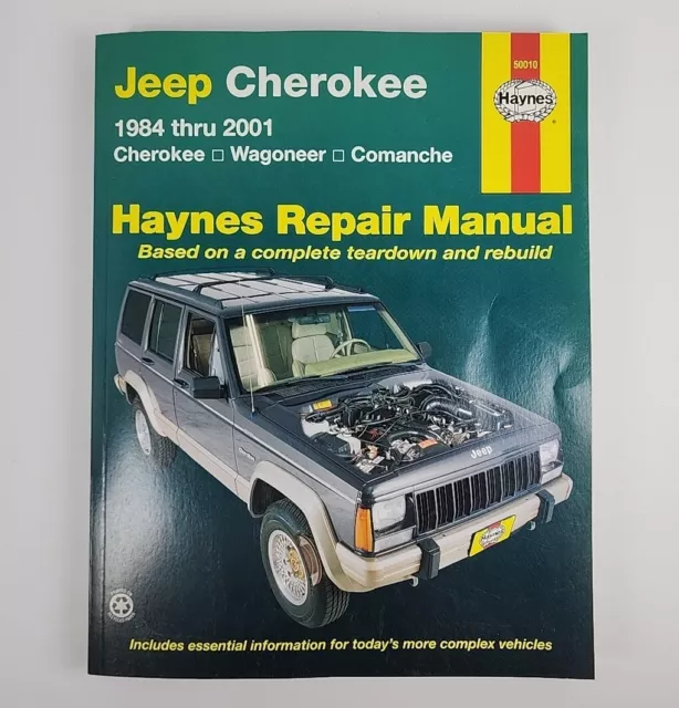 Haynes 50010 Repair Manual Book 1984 Thru 2001 Jeep Cherokee Comanche Wagoneer