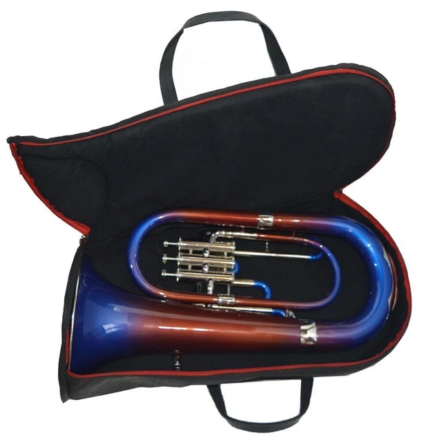 Euphonium 3 Valve Bb Pitch With Including Mouthpiece & Carry Case (Multicolor)