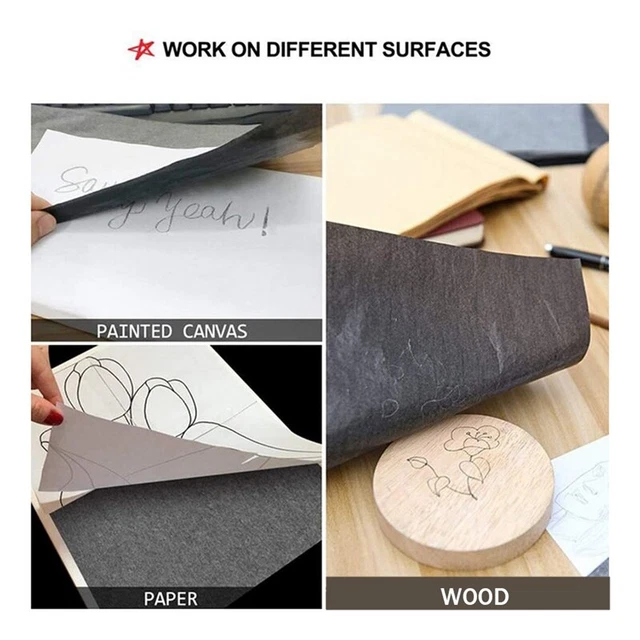 50 Fogli Carta Transfer Carbonio Yesallwas A4 - Per Legno, Tela, Vetro, Multicolore - Foto 4