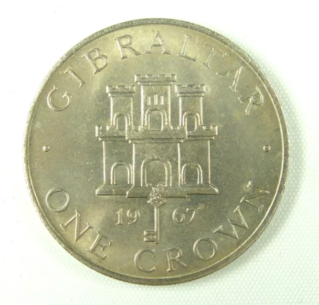 Gibraltar Coin One Crown, 1967, AU-UNC