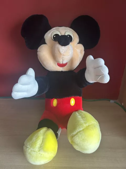 Walt Disney World Mickey Mouse Soft Toy Plush Stuffed Animal Teddy