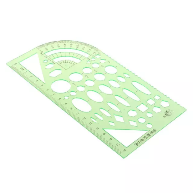 Plastic Drafting Drawing Tools Ruler Geometric Template School Stationery 3