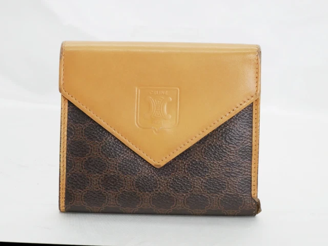 Portefeuille Homme NINA RICCI En Cuir Noir - Authentique, Chic, Occasion En Excellent état - Style Portefeuille Et Cartes