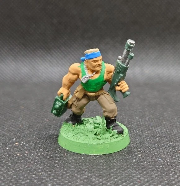 Warhammer 40k Imperial Guard Catachan Dschungelkämpfer Las Kanonenlader Metall