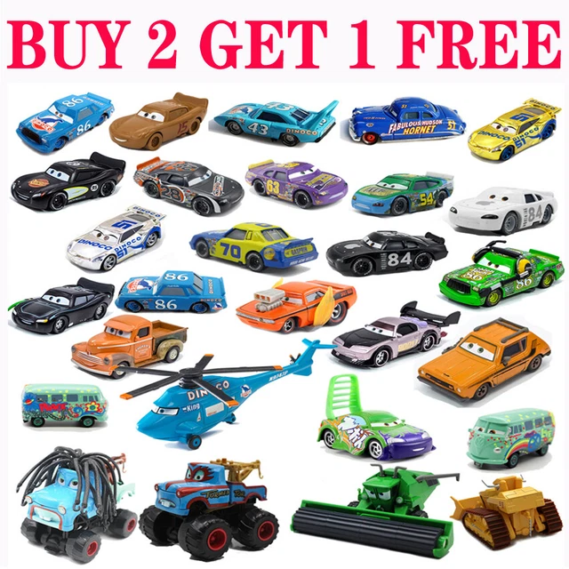 1:55 Diecast Disney Pixar Cars Model Car Lightning McQueen Gift Toys Lot Loose