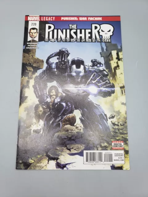 The Punisher Vol 2 #220 March 2018 War Machine Softcover Marvel Comic Book