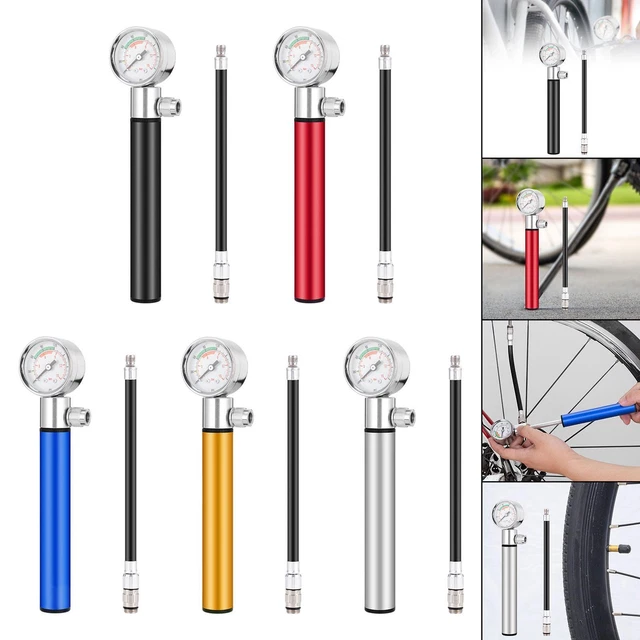 Mini Pompe à Vélo BETO Aluminium Avec Manomètre – Unidirectionnelle, Optima