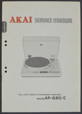 ORIGINALI service manual AKAI ap-101 ap-103 