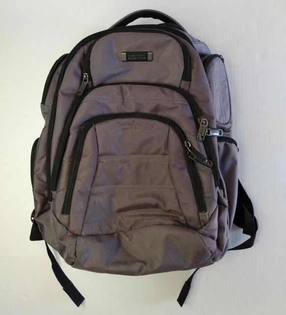 Kenneth Cole Reaction Backpack Pack of All Trades Computer Laptop Travel Gray