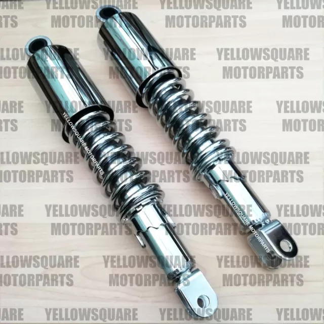 Rear Shock Absorbers Honda CM250 CN250 CJ250 CJ360 Shocks Chrome 335mm Pin/Fork