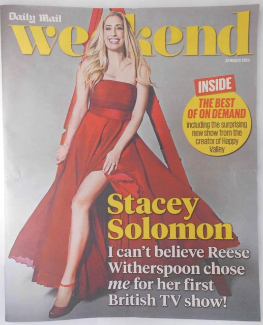 DAILY MAIL WEEKEND supplement 23rd March 2024 Stacey Solomon EUR 7,06