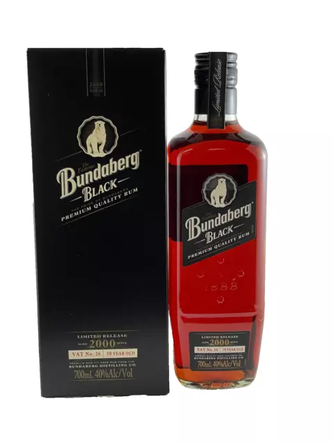 Bundaberg Rum Black Vat 26, 2000, Number 4403, Boxed Near Mint