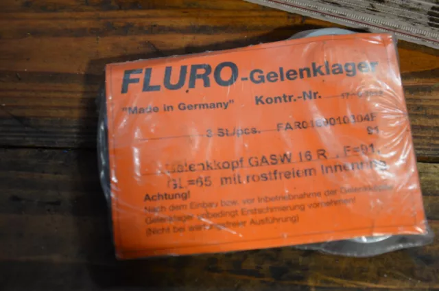 Fluro-Gelenklager Gelenkkopf GASW 16R F=91 GL=65 2
