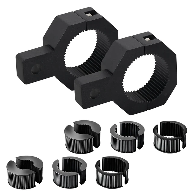 LED Light Bar Mounting Bracket Horizontal Bar Tube Clamp Roof Roll Cage Holder