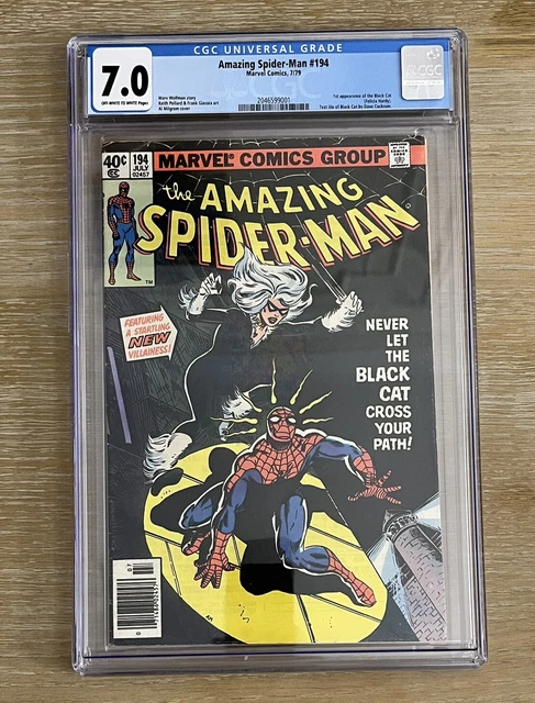 Marvel Comics Amazing Spider-Man 1979 #194 1st Appearance Black Cat CGC 7.0