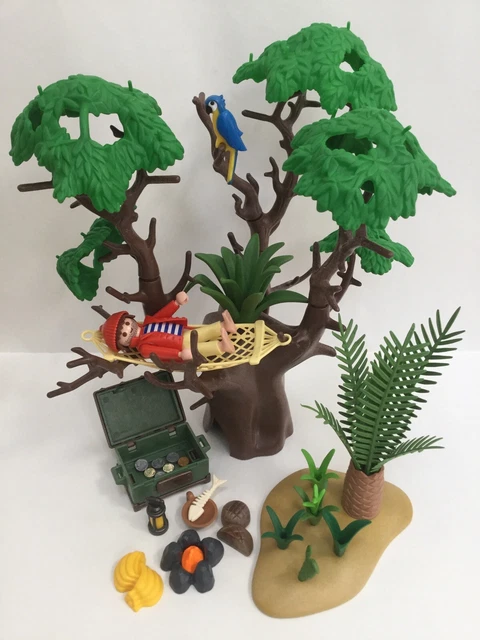 Lot De 18 Accessoires Playmobil Pirates - Barque, Rames, Lanternes, Coffre, Hamac... Pour Compléter Ton Univers !