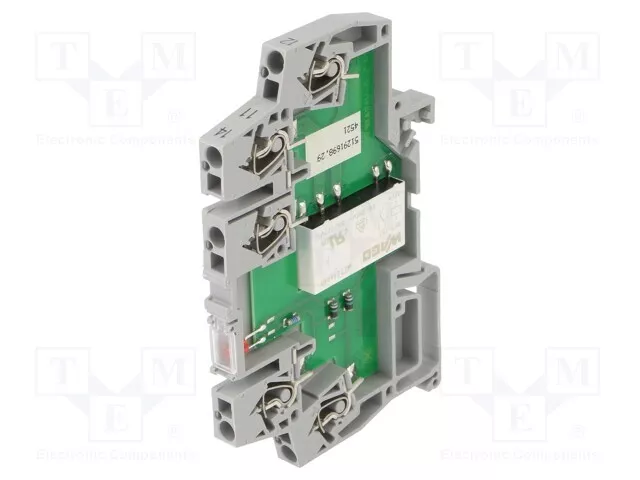 Din Spdt 5A/250VAC 5A Uspule: 24VDC Relay: Interface
