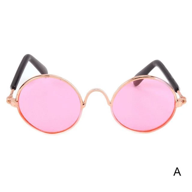 Pink Doll Glasses Vintage Oval Glasses Suitable For 18 inches Silver Best HOT N6