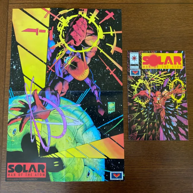 Solar Man of the Atom #29 Valiant Comics 1994 and Poster VF+