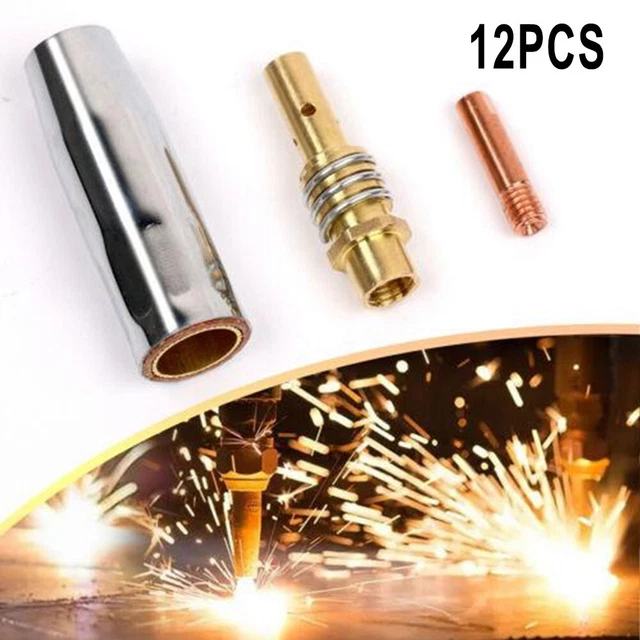 Taglie punte ottimali per saldatura perfetta 12 pz MB15 MIG punte per saldatura