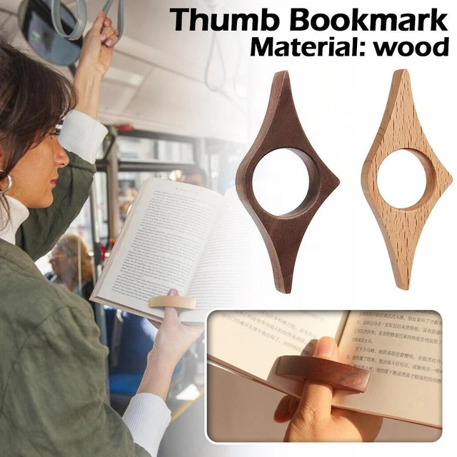 Book Page Holder -Handmade Walnut Thumb Bookmark - NXPc Lovers For Book M1L4