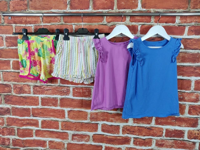 Magliette Senza Maniche Pacchetto Ragazze Età 6-7 Anni Prossimo Piano Ecc Set Estivo 122Cm