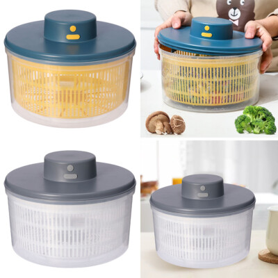 Ricaricabile Tramite USB Centrifuga per Frutta Lattuga Ad Asciugatura Rapida con Ciotola Beauneo Spinner Elettrico per Insalata Essiccatore per Verdure per Lattuga 