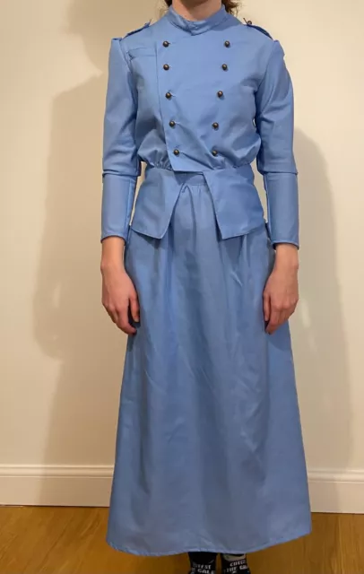 Costume uniforme stile infermiera canadese fatto a mano prima guerra mondiale, camicetta, gonna, nuovo