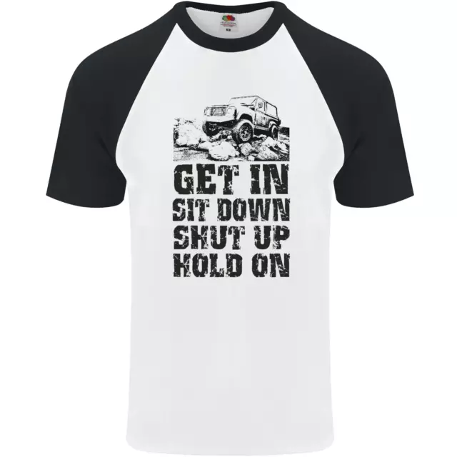 Maglietta da baseball Get in Sit Down 4X4 Off Road divertente da uomo S/S