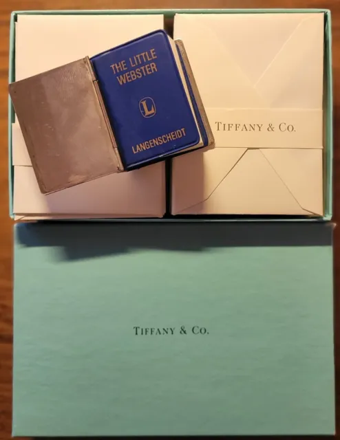 Tiffany  & Co New York 925 Sterling Silver Little Webster Miniature Dictionary