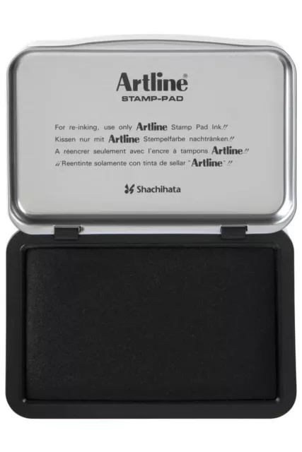 Artline Black Stamp Pad #1 EHJ-3 67 x 106mm 12201*