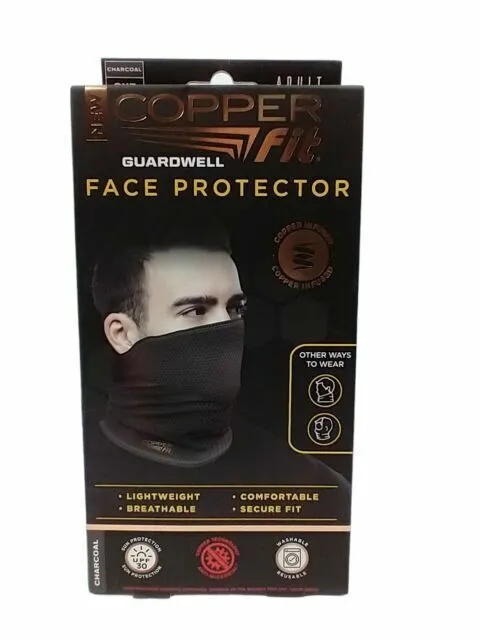 Copper Fit Guardwell Face Protector - Charcoal