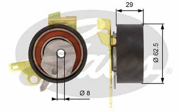 GATES Galet tendeur pour PEUGEOT 307 T43022 - Pièces Auto Mister Auto