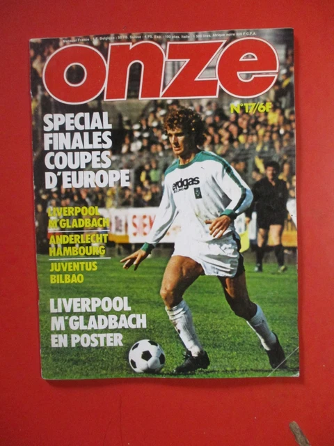 Magazine Onze – Spécial Coupe D’Europe 1977 – Saint-Étienne / Liverpool (1-0)
