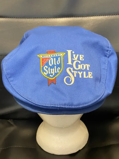 Vintage Blue Old Style Beer ‘I’ve Got Style’ Snapback Newsboy Cap Made In USA