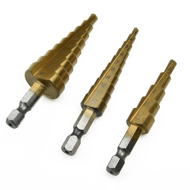 Pied Cône Perceuse Ars Acier Titane Mèche Trou Couteau Outil 3-12/4-12/4-20mm