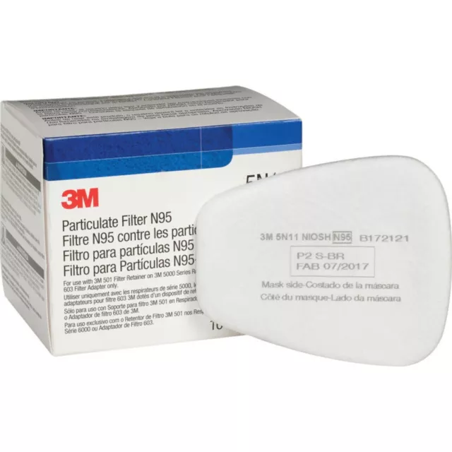 3M 5N11 Pre Filter  Replacement Box 5 Pairs = 10 Each Made In USA