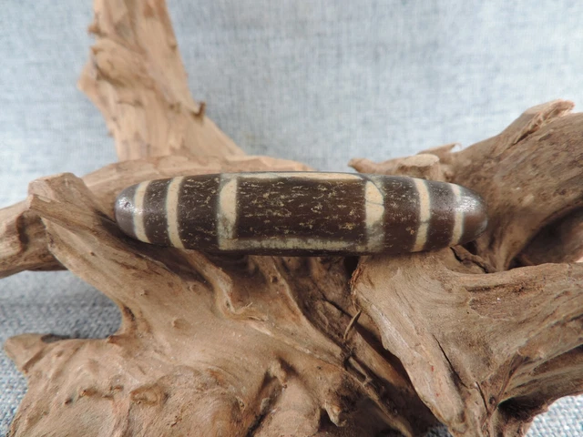 Rare Tibetan Ancient Old Agate Dzi Bead Amulet Pendant Bracelet Tibet Gzi Bead D